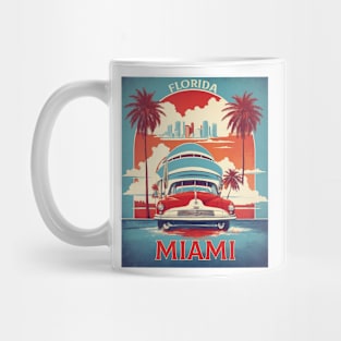 Miami United States of America Tourism Vintage Poster Mug